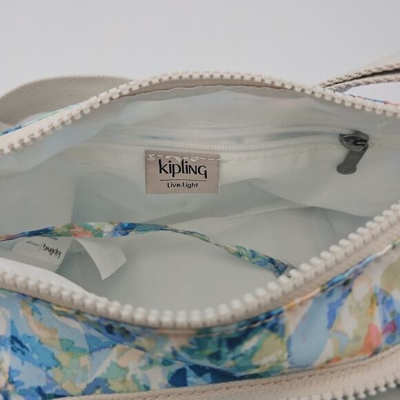 KIPLING BAG SAMARA BOOGIE BEACH‎ Crossbody Handbag HB7693 Blue Pink Gray - Picture 7 of 10